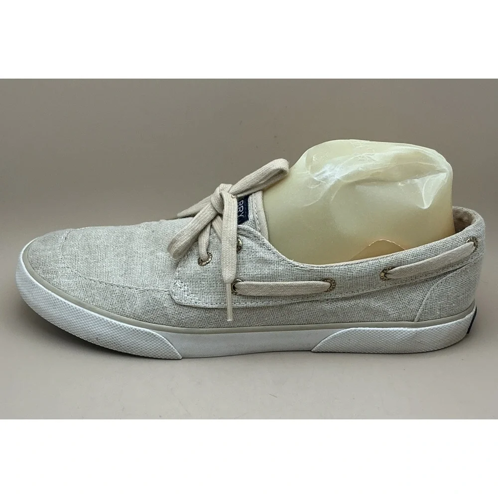 Sperry Women's Pier Boat Sparkle Canvas Boat Shoes‎ Sz 9.5 Gold Glitter STS84465